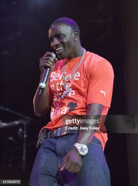 Akon during Gwen Stefani in Concert at Verizon Wireless Music Center - June 02, 2007 at Verizon Wireless Music Center in Indianapolis, Indiana,...