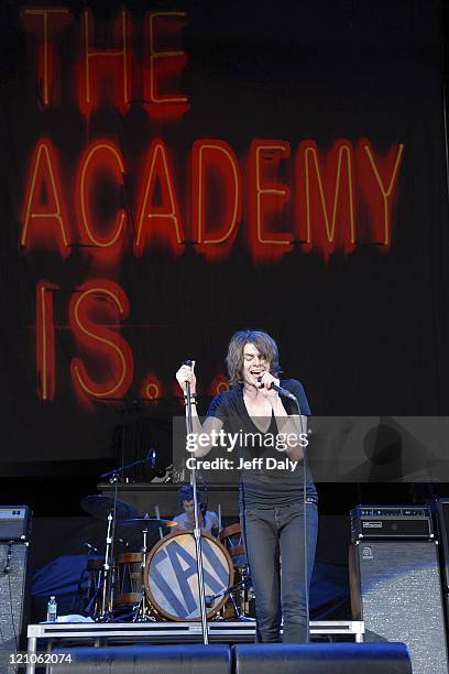 William Beckett of The Academy Is... During The Honda Civic Tour 2007 - June 16, 2007 at The Sound Advice Amphitheater in West Palm Beach, Florida,...