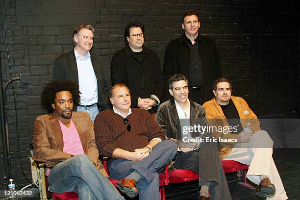 John Walker, Richard Gladstein and Graham King Front Row: Lee Daniels, Stuart Benjamin, Michael London and Michael Nozik