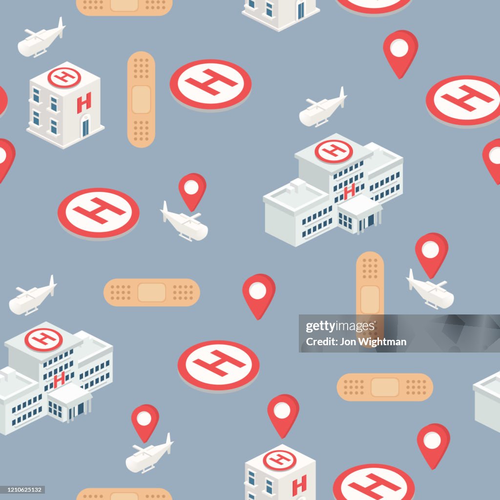 Hospital Pattern Design Repeating Hospital Pattern High-Res Vector Graphic - Getty Images