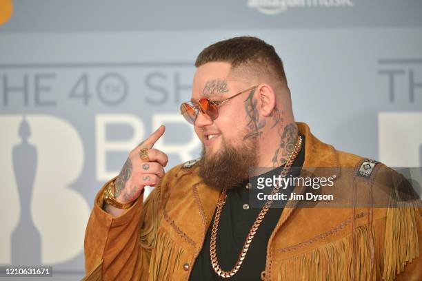 Rag'n'Bone Man attends The BRIT Awards 2020 at The O2 Arena on February 18, 2020 in London, England.