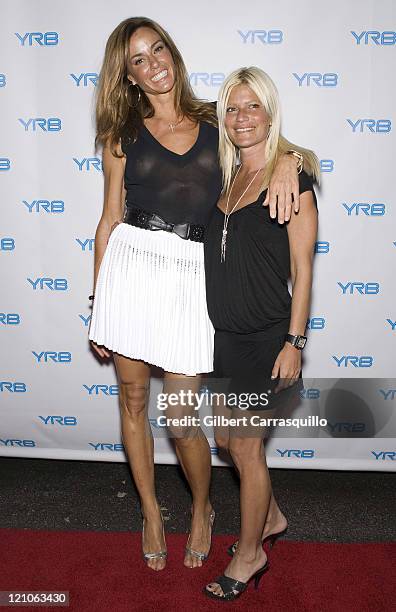 Kelly Bennsimon and Lizzie Grubman attend the "How You Rock It" live fashion shoot hosted by YRB magazine at The Red Bull Space on June 25, 2008 in...