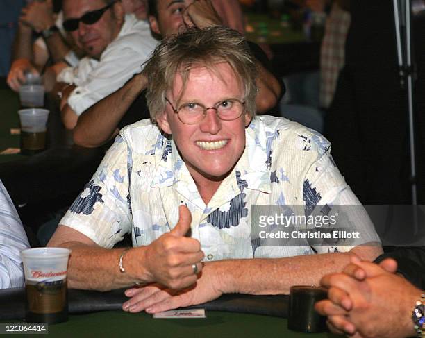 Gary Busey during Celebrity Pro-Am Poker Tournament at the Hard Rock Hotel and Casino at Hard Rock Hotel and Casino in Las Vegas, Nevada, United...