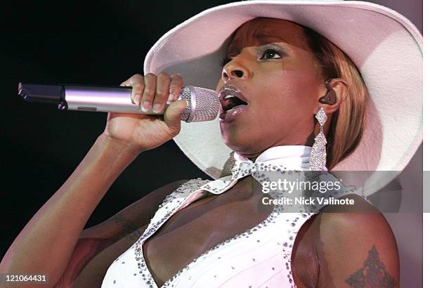 Mary J Blige during Mary J. Blige in Concert in Atlantic City - August 8, 2006 at The Borgata Hotel and Casino in Atlantic City, New Jersey, United...