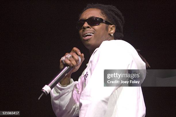 Lil Wayne during Street Dreamz Tour 2007 at Conseco Fieldhouse in Indianapolis, Indiana, United States.