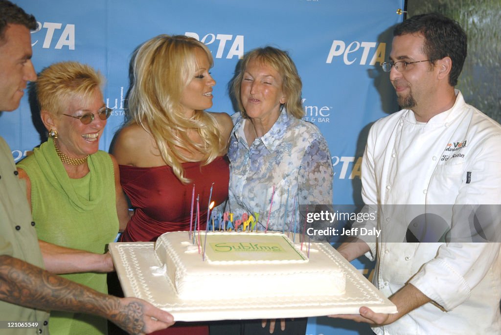 PETA Hosts Pamela Anderson's 40th Birthday Party - Arrivals