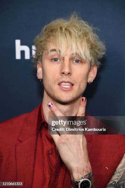 Colson Baker AKA Machine Gun Kelly attends the premiere of "Big Time Adolescence" at Metrograph on March 05, 2020 in New York City.