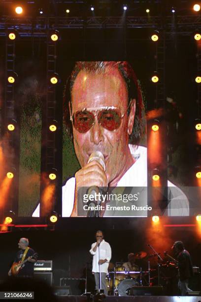 Antonello Venditti during LIVE 8 - Rome - Show at Circus Maximus in Rome, Italy.