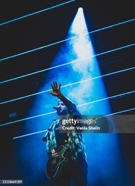 James Arthur performs at the O2 Arena on March 05, 2020 in London, England.