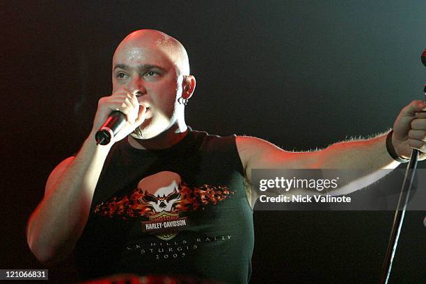 David Draiman of Disturbed during Disturbed in Concert at the House of Blues in Atlantic City - December 11, 2005 at The House of Blues at the...