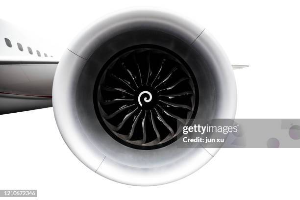 giant turbojet engines - flugzeugtriebwerk stock-fotos und bilder