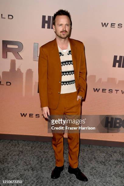 Aaron Paul attends the Premiere of HBO's "Westworld" Season 3 at TCL Chinese Theatre on March 05, 2020 in Hollywood, California.
