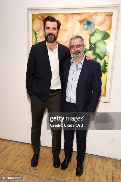 Claes Bang and Giuseppe Capotondi attend the Sony Pictures Classics And The Cinema Society After Party For "The Burnt Orange Heresy" at New York...