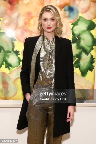 Elizabeth Debicki attends the Sony Pictures Classics And The Cinema Society After Party For "The Burnt Orange Heresy" at New York Academy of Art on...