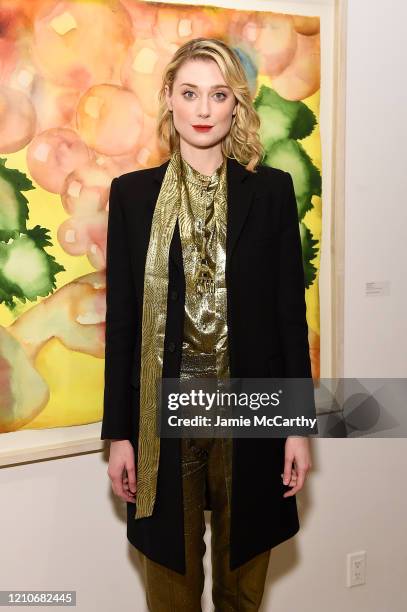 Elizabeth Debicki attends the Sony Pictures Classics And The Cinema Society After Party For "The Burnt Orange Heresy" at New York Academy of Art on...