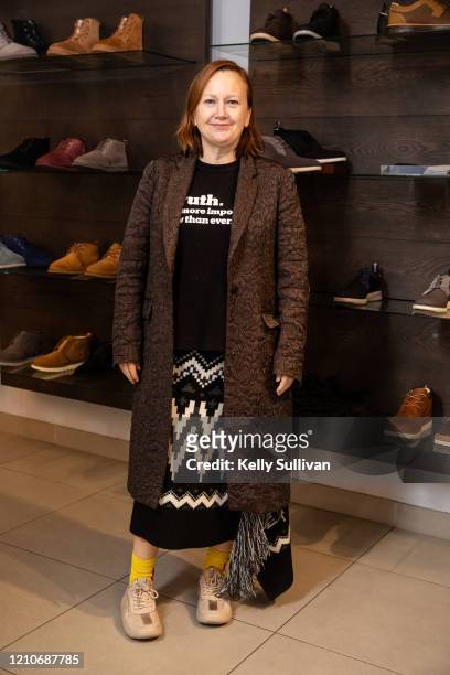 Brand President Andrea O'Donnell poses for a photo before the #POWEREDBYHER panel at UGG on March 05, 2020 in San Francisco, California.