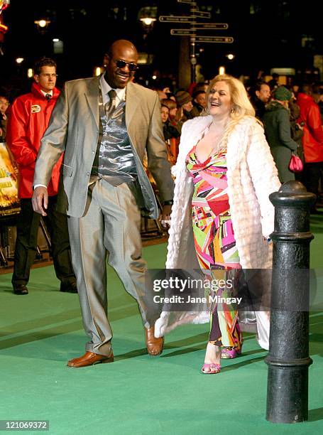 Ben Ofoedu and Vanessa Feltz during "Arthur and the Invisibles" - London Premiere - Green Carpet Arrivals at Vue Leicester Square in London, Great...