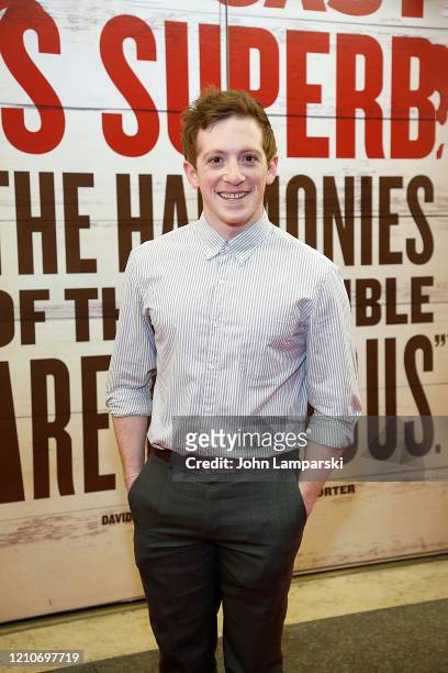 Ethan Slater attends "Girl From The North Country" Broadway opening night at Belasco Theatre on March 05, 2020 in New York City.