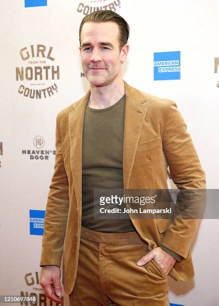 James Van Der Beek attends "Girl From The North Country" Broadway opening night at Belasco Theatre on March 05, 2020 in New York City.