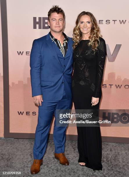 Luke Hemsworth and Samantha Hemsworth attend the premiere of HBO's "Westworld" Season 3 at TCL Chinese Theatre on March 05, 2020 in Hollywood,...
