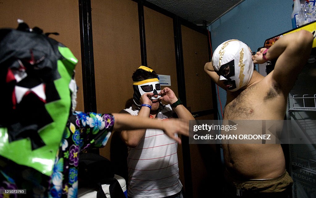 Dance Ritual For Rastas Rastas del Mar Marcianito and Dance Misterio, three of six members of ...