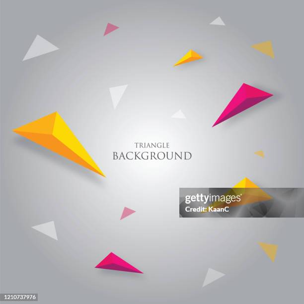 triangles. seamless vector pattern on background stock illustration - yellow candy background stock illustrations