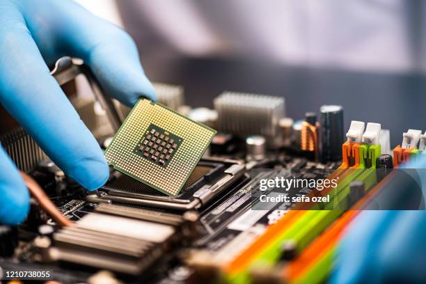 computer onderwijs training klasse - elektronische component stockfoto's en -beelden