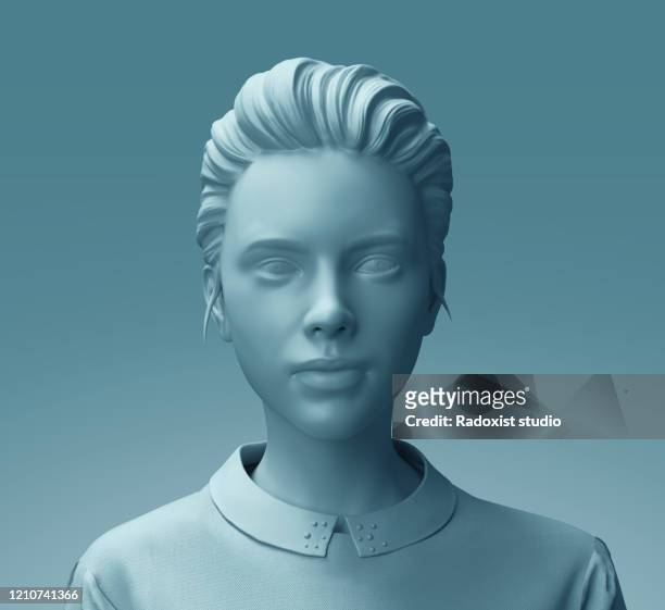 fashion mannequin woman sculpture close up - statue stock pictures, royalty-free photos & images