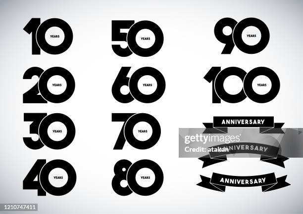 ilustrações de stock, clip art, desenhos animados e ícones de vector anniversary concept - aniversário especial