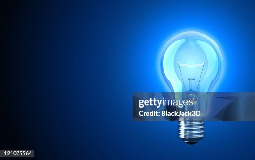 Light bulb providing blue light Light bulb providing blue light