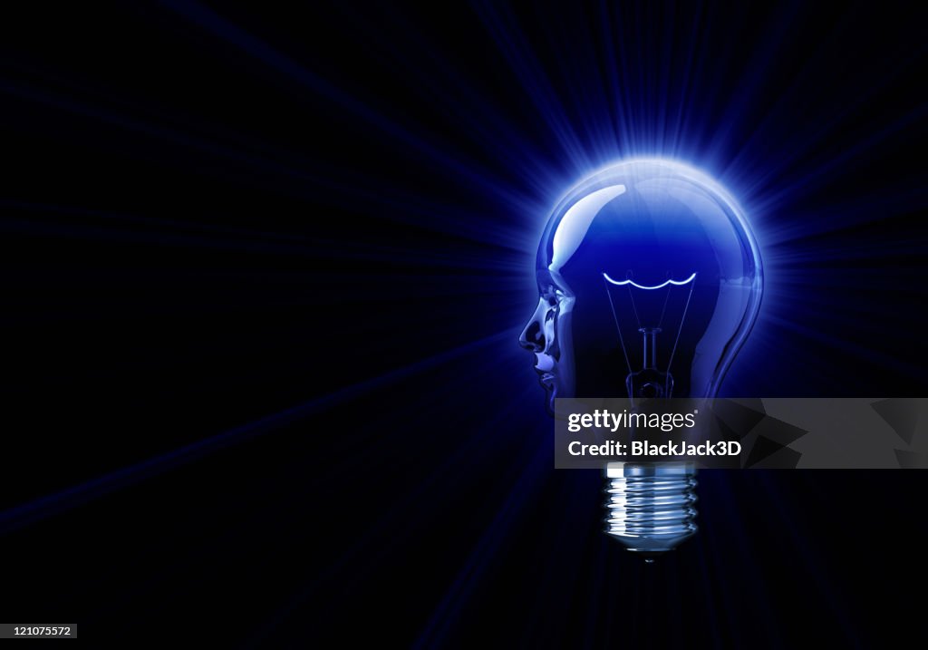 Shine of Light Bulb Head