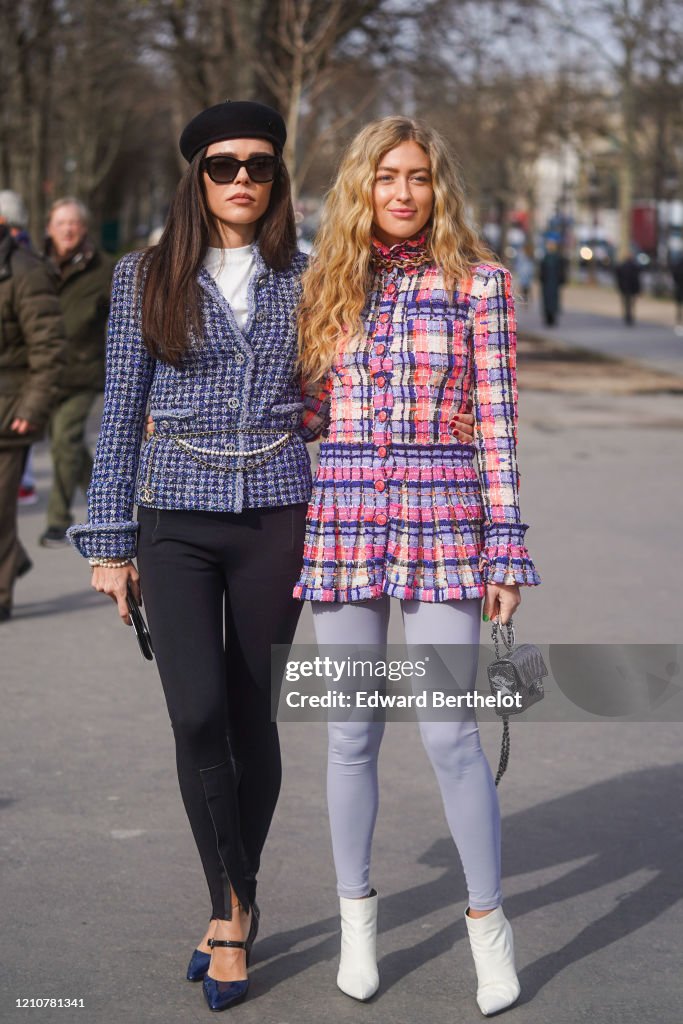 Street Style  - Paris Fashion Week - Womenswear Fall/Winter 2020/2021 : Day Nine