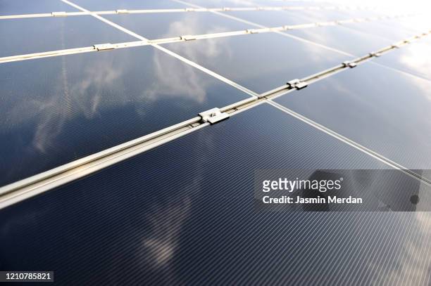 solar panels renewable energy - panal stock-fotos und bilder