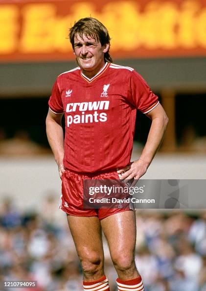 Liverpool player Kenny Dalglish wearing the Umbro Crown Paints