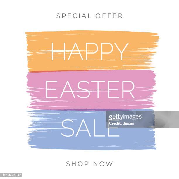 easter sale design for advertising, banners, leaflets and flyers. - easter sunday stock illustrations