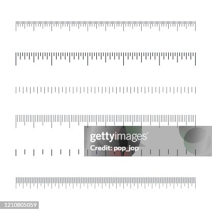 Empty Scale For Ruler Set Measuring Tools Vector High-Res Vector ...