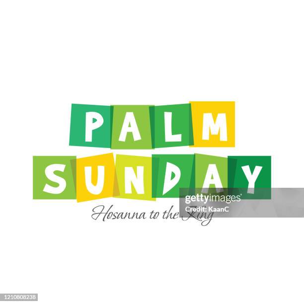 illustrations, cliparts, dessins animés et icônes de palm sunday christian holiday theme illustration illustration stock illustration - holy week