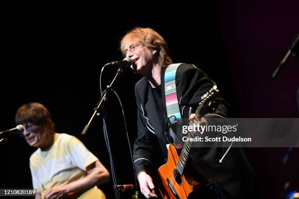 Singer/actor Bill Mumy performs onstage during the Wild Honey Foundation's benefit for Autism Think Tank at Alex Theatre on February 29, 2020 in...