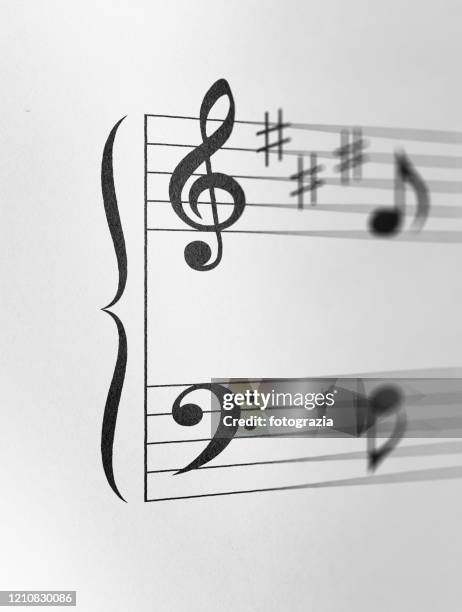 sheet music - compositor fotografías e imágenes de stock