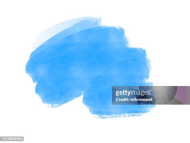watercolor paint on paper mixed to create a watercolor effect illustration - blue watercolor stock pictures, royalty-free photos & images