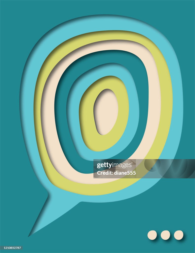 Abstract Background In Cut Paper Style Frame