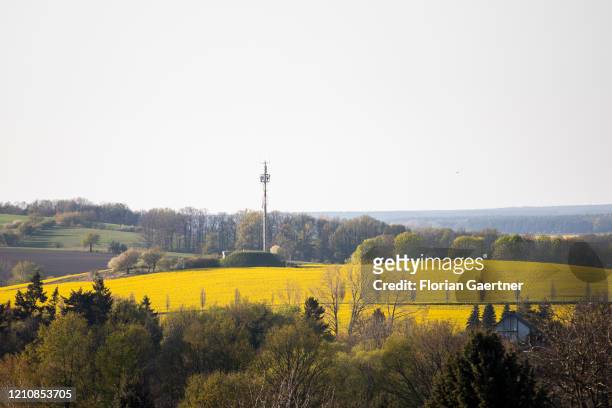 Radio mast is pictured on April 23, 2020 in Torga, Germany.