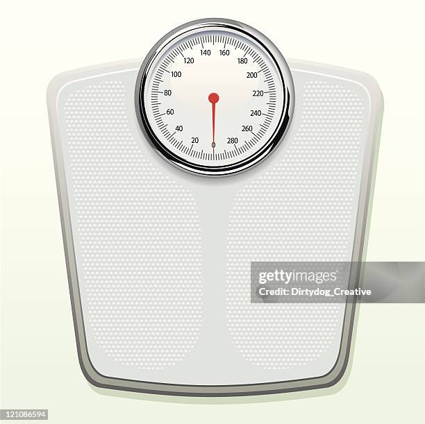 weighing scales - bathroom scales stock illustrations