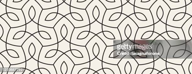 seamless organic nature plant vector pattern - beige stock illustrations