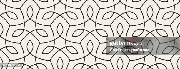 seamless organic nature plant vector pattern - abstract floral background vector stock illustrations