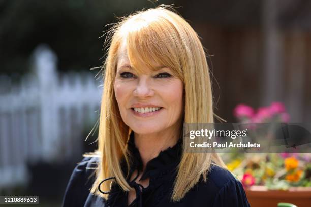 Actress Marg Helgenberger visits Hallmark Channel's "Home & Family" at Universal Studios Hollywood on March 06, 2020 in Universal City, California.