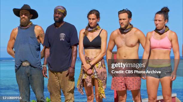 This is Extortion - Ben Driebergen, Jeremy Collins, Kim Spradlin, Nick Wilson and Sarah Lacina on the Eleventh episode of SURVIVOR: WINNERS AT WAR,...