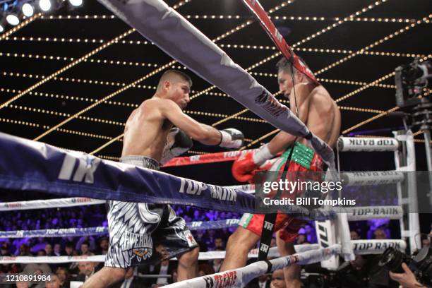 January 25: MANDATORY CREDIT Bill Tompkins/Getty Images Mikey Garcia defeats Juan Carlos Burgos by Unanimous Decision in their Super Featherweight...