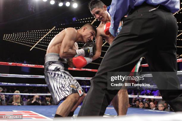 January 25: MANDATORY CREDIT Bill Tompkins/Getty Images Mikey Garcia defeats Juan Carlos Burgos by Unanimous Decision in their Super Featherweight...