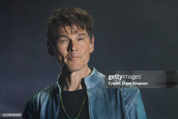 Morten Harket of a-ha performs at Villa Maria on March 07, 2020 in Auckland, New Zealand.